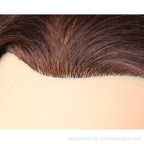 100% Real Human Hair Salon Training Head Hairdressing Styling Mannequin Doll